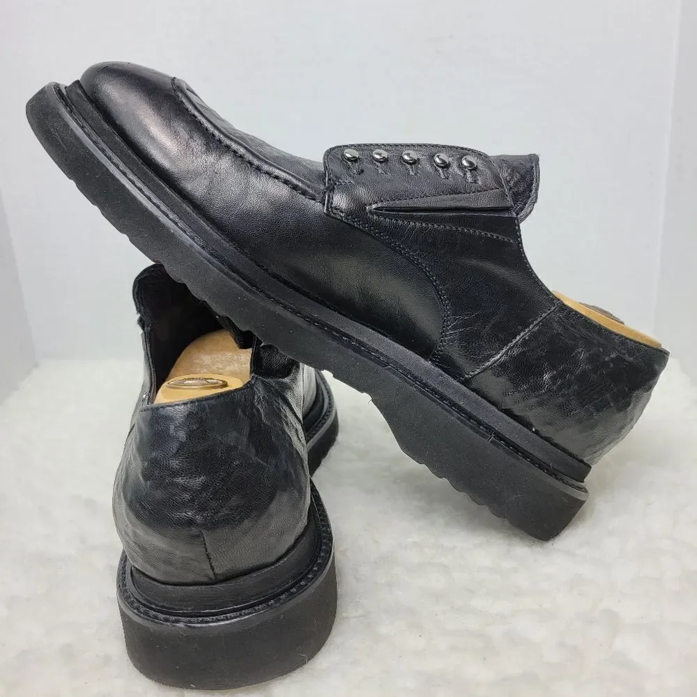 Cesare Paciotti Mens Shoes Size 7 US  Black DM Livetech Lace Less Derby 46534